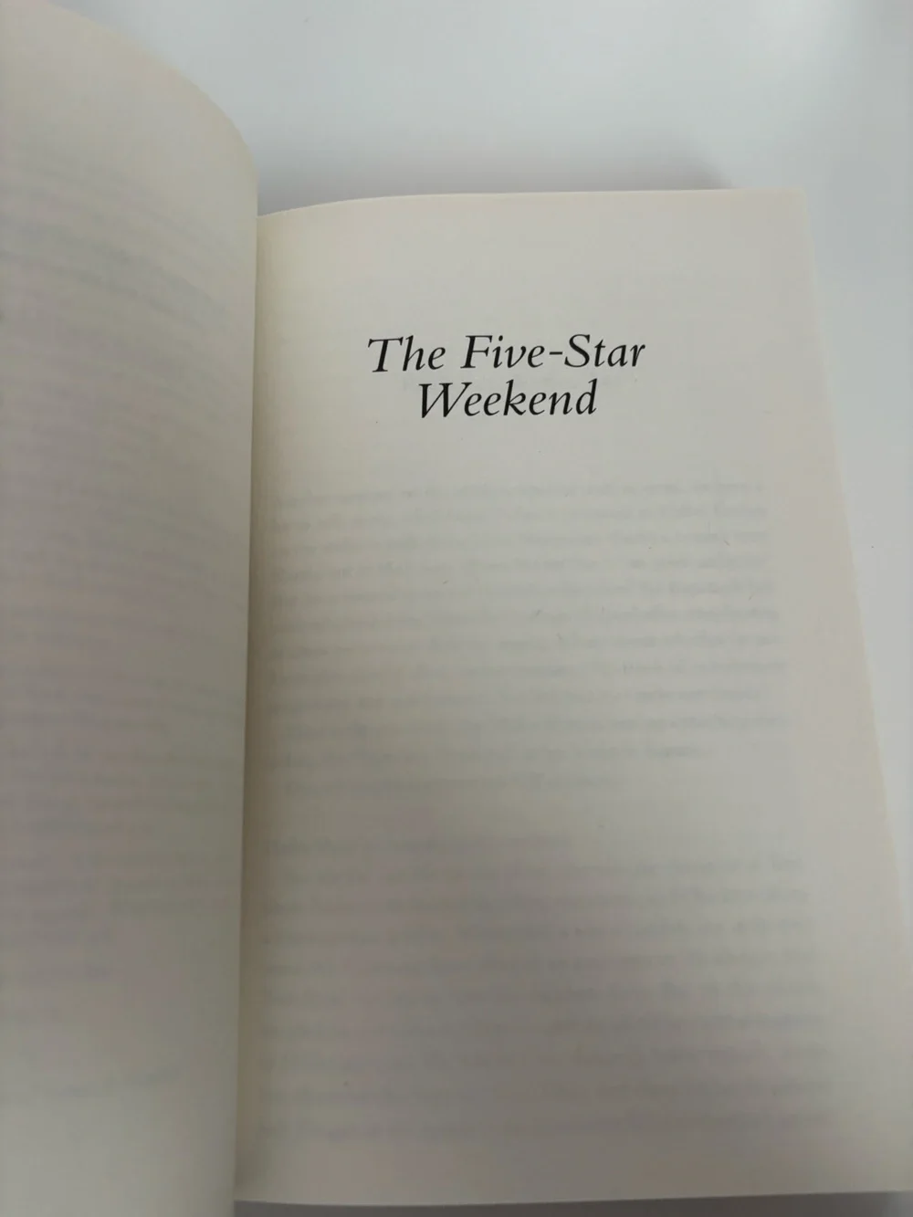 The five star weekend Elin Hilderbrand